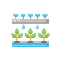 Growing Hydroponic System Icon vector