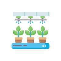 Hydroponic System Icon Design vector