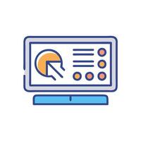 Interactive Display Technology Icon vector