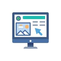Touchscreen Interactive Display Icon vector