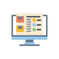 Inventory Monitoring System Icon Design vector