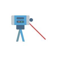 Precision Laser Measurement Tool Icon vector