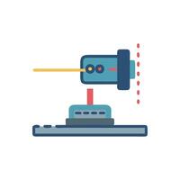 Laser Measurement Tool Icon Design. vector