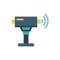 Precision Lidar Scanner Icon vector