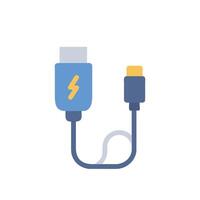 Lightning Cable Icon Design vector