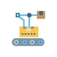 Automated Logistics Robot Icon vector