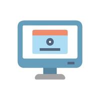 Screen Monitor Display Icon vector