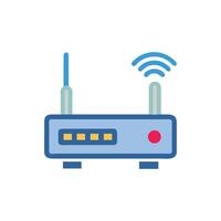 Internet Modem Icon Design vector