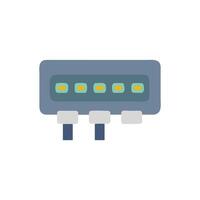 Multiport Adapter Icon Design vector