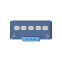 Multiport Adapter Icon Design. vector