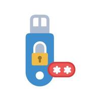 USB Security Device Icon Design vector