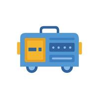Portable Power Generator Icon Design vector