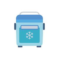 Portable Mini Fridge Device Icon vector