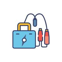 Portable Jump Starter Icon Design vector