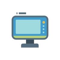 Portable Display Monitor Icon Design vector