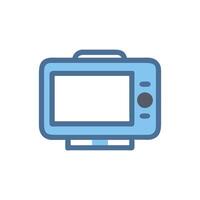 Portable Monitor Icon Design vector