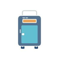 Portable Mini Fridge Icon Design vector
