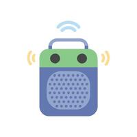 Portable Speaker Audio Device Icon vector