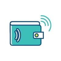 RFID Wallet Protection Icon Design vector