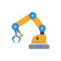 Robotic Arm Device Icon Design vector