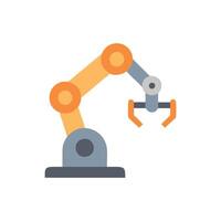 Robotic Arm Automation Technology Icon vector