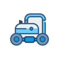Robotic Pool Cleaner Device Icon. vector