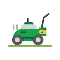 Robot Mower Icon Design vector