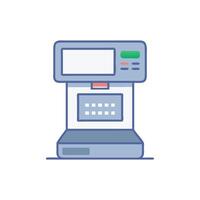SelfCheckout Machine Icon Design vector
