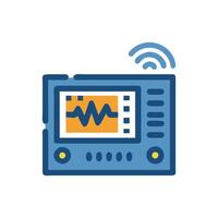 Signal Generator Electronics Device Icon vector