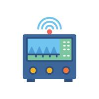Signal Generator Device Icon Design vector
