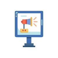 Smart Display Advertising Icon Design vector