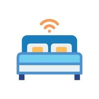 Smart Bed Device Icon vector