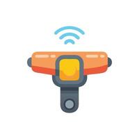 Smart Bicycle Light Safety Icon vector