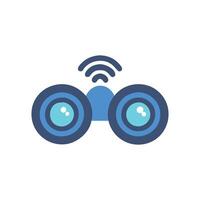 Smart Binoculars Viewing Device Icon vector