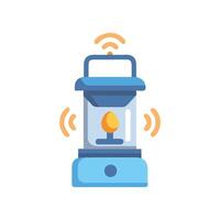 Smart Camping Lantern Device Icon vector