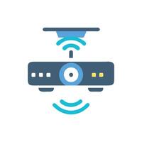 Smart Ceiling Projector Device Icon vector