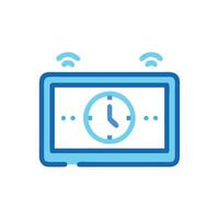 Smart Time Clock Icon Design vector