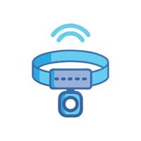 Smart Collar Device Icon Design vector