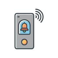 Smart Doorbell Icon Design vector