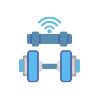 Smart Dumbbells Device Icon vector