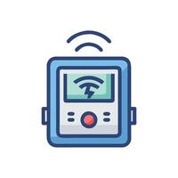 Smart Energy Meter Monitoring Icon vector