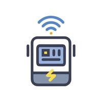Smart Energy Meter Icon Design vector