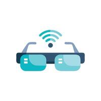 Smart Glasses Device Icon Design vector