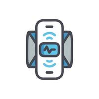 Smart Band for Health Tracking Icon vector
