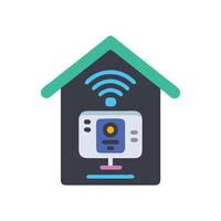 Smart Home Hub Control Device Icon vector