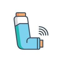 Smart Inhaler Health Device Icon vector