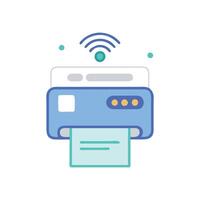 Smart Label Printer Device Icon vector