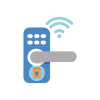 Smart Lock Device Icon Design vector