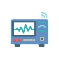 Smart Oscilloscope Device Icon Design vector