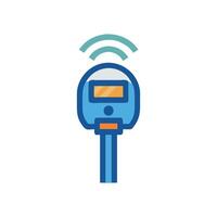 Parking Meter Smart Icon vector